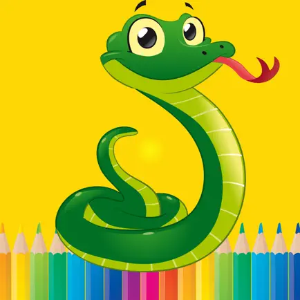 Snake drawings Coloring book For Kids Читы