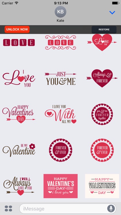 I Love You - Couple Stickers for Valentine's Day screenshot-3