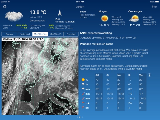 Het Weer in Nederland HD(圖3)-速報App