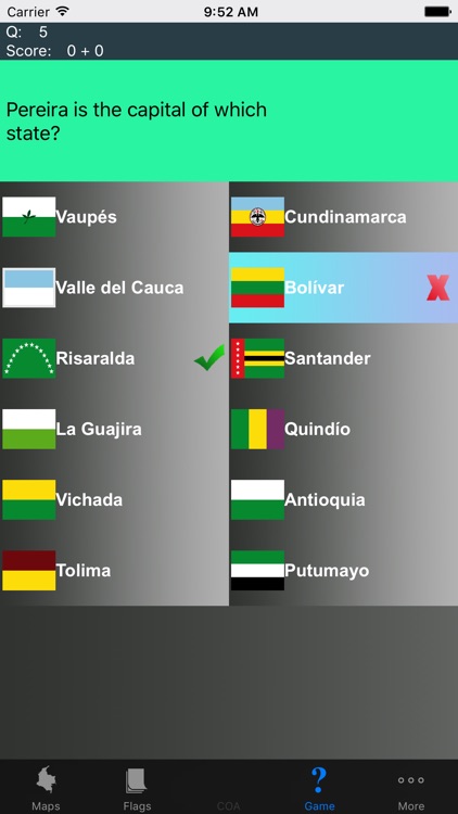 Colombia Department (State) Maps and Flags