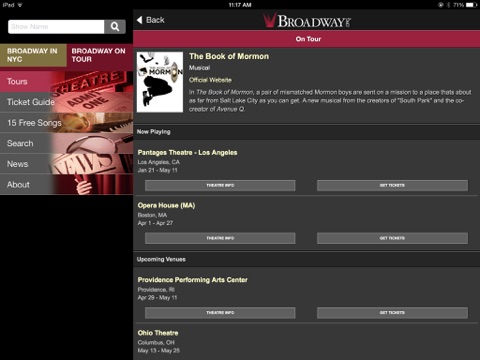 Broadway.org screenshot 4