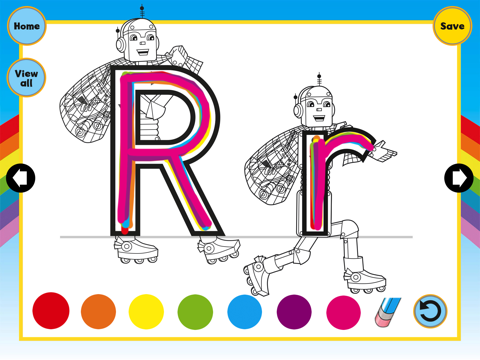Letterland Rainbow Writing - Trace letter shapes - náhled