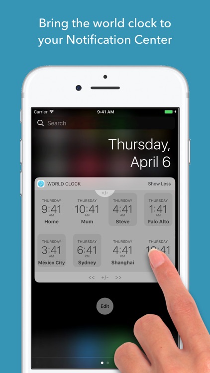 World Clock Time Widget - For Timezones