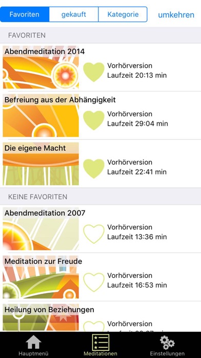 How to cancel & delete Meditation selbstwärts from iphone & ipad 1