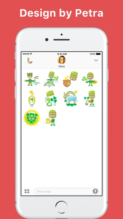 St Patrick's Day stickers by Petra Stefankova