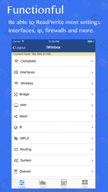 iWinbox - MikroTik RouterOS on mobile Winbox