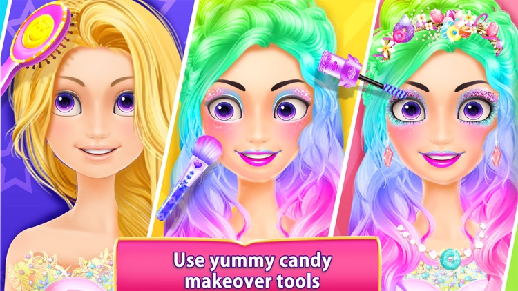 Long Hair Princess 3 - Candy Makeup Princess Games