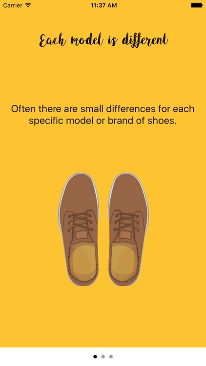 EasyShoes - Shoe Size Reminder