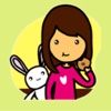Girl and Rabbit > Best Stickers!