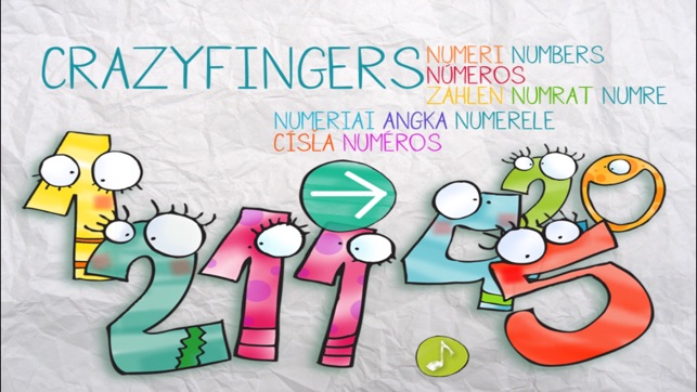 123 Turutu Crazyfingers Numbers