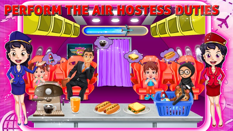 Girls Flight Attendant Fun & Airport Management screenshot-4