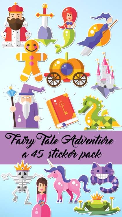 Once Upon a Time Fairy Tale Icon Sticker Pack