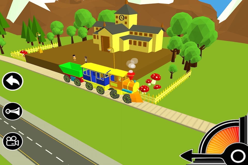 3D Toy Train - Free Kids Train Game screenshot 2