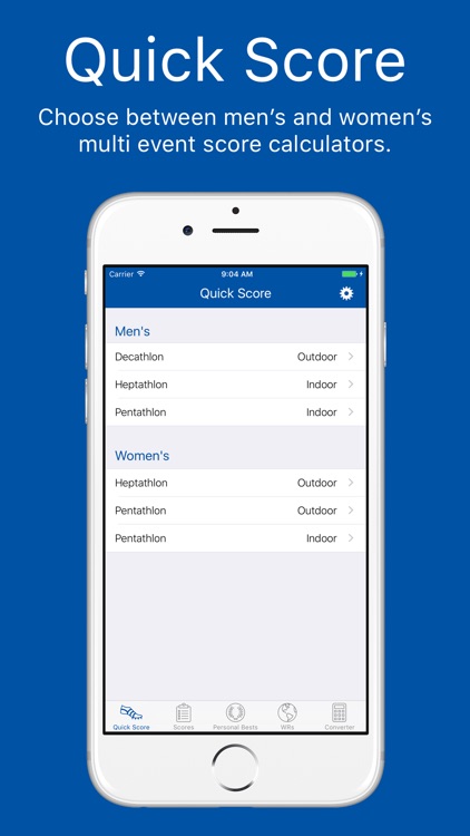 Track and Field Combined Events Calculator