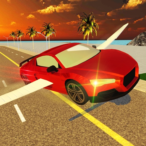 Flying Car Sim 3D Icon