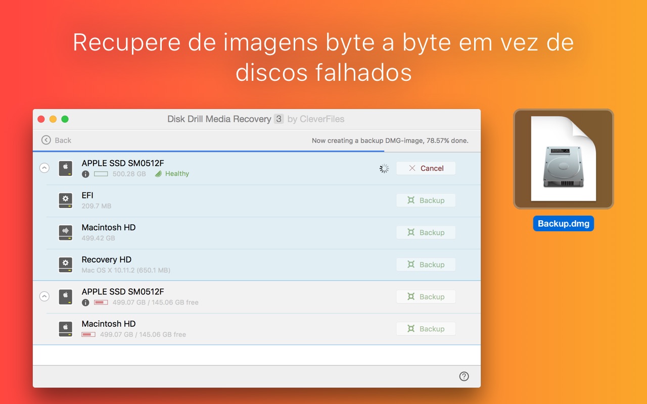Screenshot do app Disk Drill Media Recovery