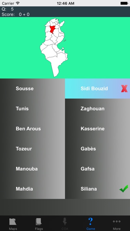 Tunisia State Maps and Capitals screenshot-4