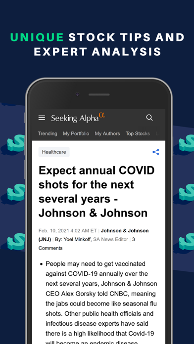 Seeking Alpha: News & Analysis Screenshot