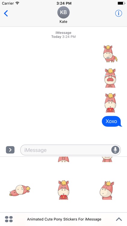 Animated Cute Pony Stickers For iMessage