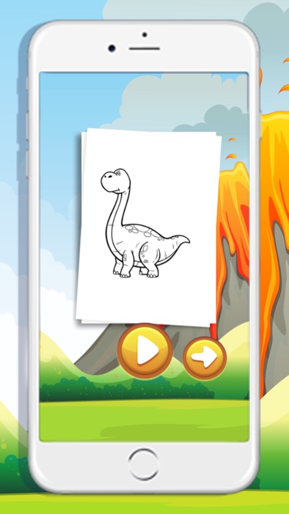 Dinosaur T Rex coloring book for kids