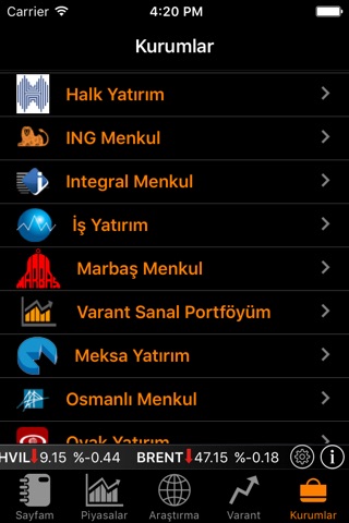 Matriks Mobil Finans screenshot 4