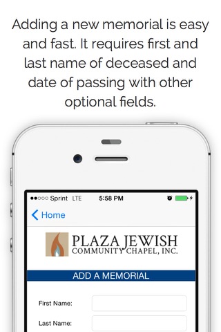 Jewish Funeral and Yahrzeit Memorial App screenshot 3