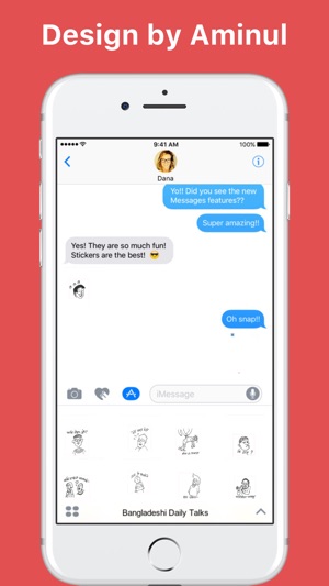 Bangladeshi Daily Talks贴纸，设计：Aminul Mannan(圖1)-速報App