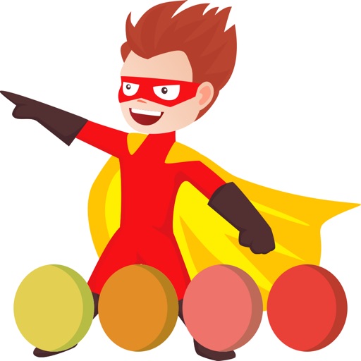 Superhero coloring book painting game for kids