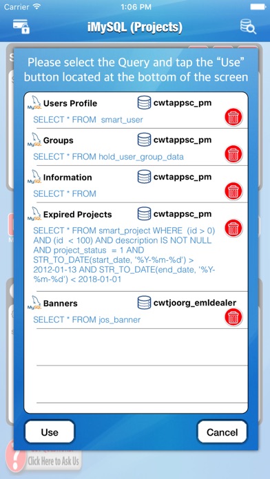 How to cancel & delete MySQL (PRO) from iphone & ipad 3