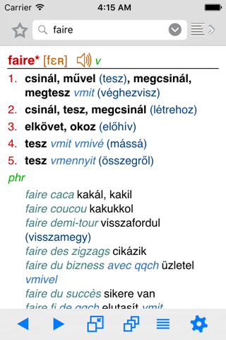 Francia–magyar szótár Lingea screenshot 2