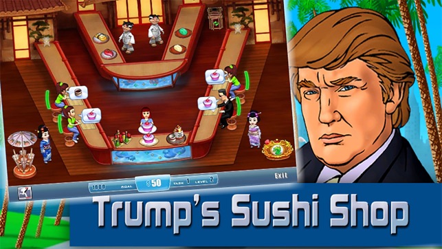 Trump's Sushi Shop - Time Managemet Simulator Game(圖1)-速報App