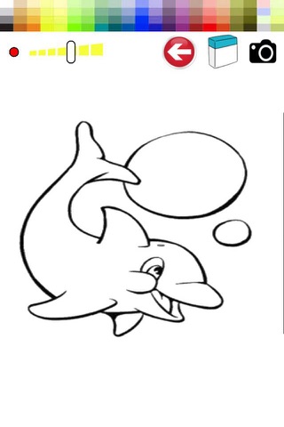 Dolphin Coloring Book Painting App for Kids screenshot 2