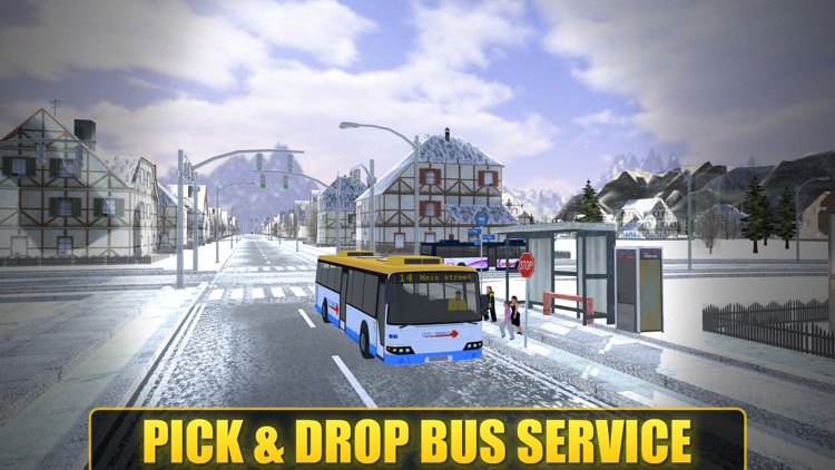 Hill Coach Driving Snow Bus Drive Sim 3D