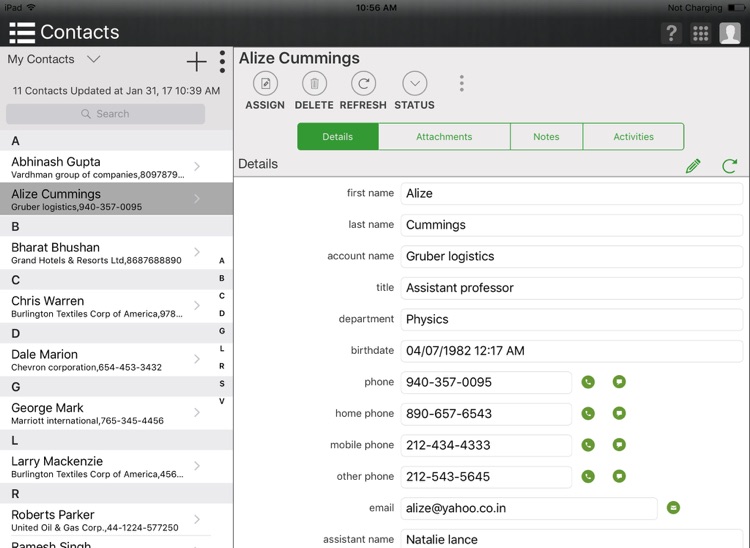 Mobile CRM+ for Salesforce CRM (iPad) screenshot-3