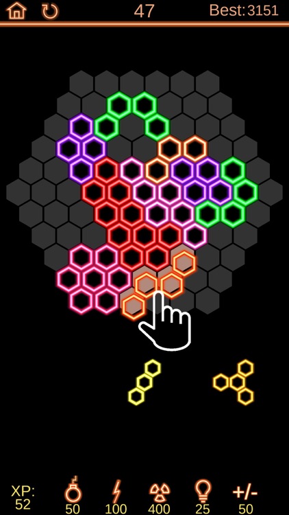 Neon Poly - Hexa Puzzle Game screenshot-0