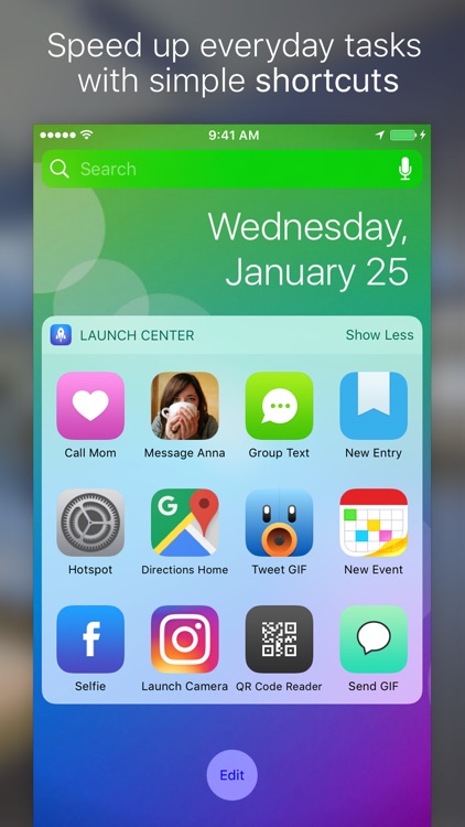 Launch Center Pro - Shortcut launcher & workflows screenshot-0