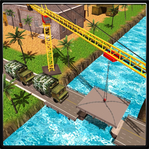 American Army Bridge Construction Truck Simulator
