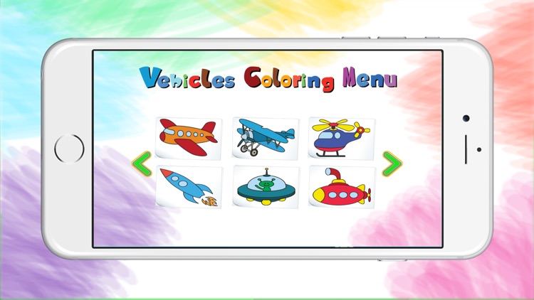 Vehicle Coloring Book For Kids Painting