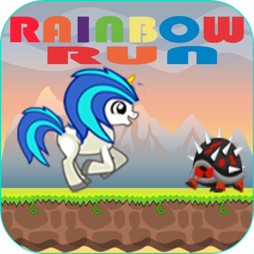 My Rainbow Run Dash Games for Little Girls Unicorn Icon