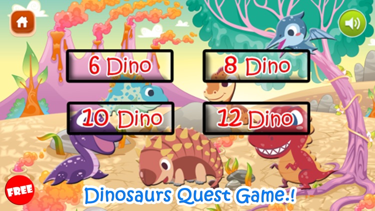 Little Dinosaur Quest - Match Games Free For Kids