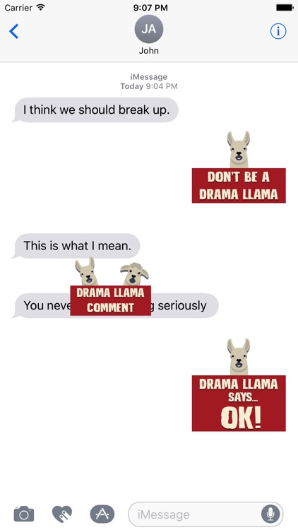 Drama Llama Stickers & Emojis