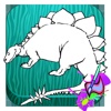 Color and Drawing Stegosaurus - For Kids