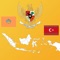 Maps, Flags & Capitals of the Provinces (States) of Indonesia