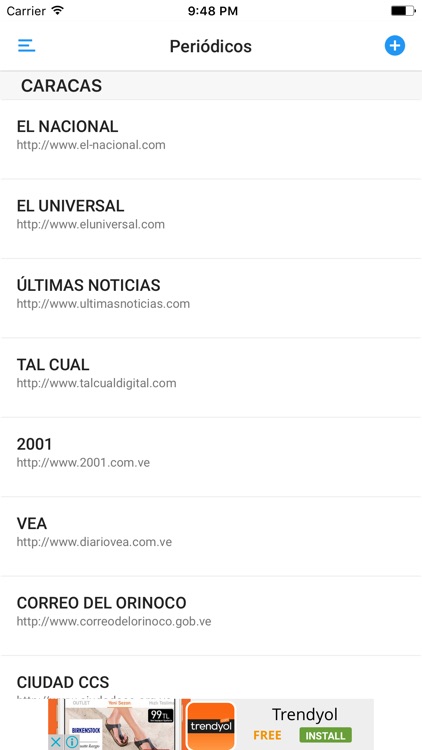 PERIÓDICOS y REVISTAS de VENEZUELA screenshot-3