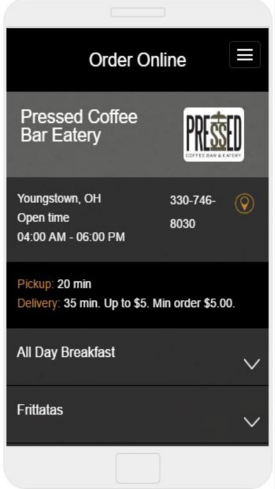 Pressed Coffee Bar & Eatery screenshot 2