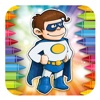 Kids Coloring Book Super Hero Enjoy Game Free