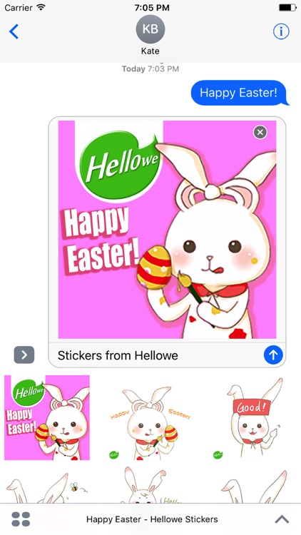 Hellowe Stickers: Happy Easter!