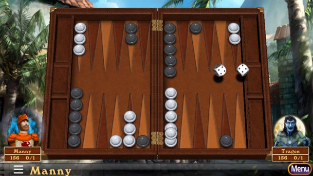 Hardwood Backgammon