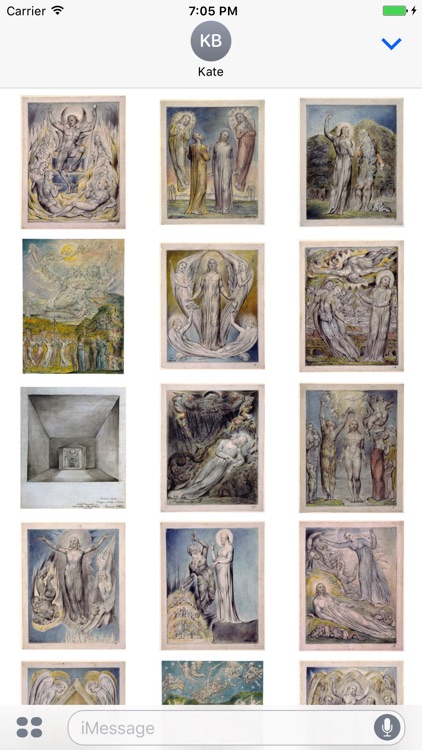 William Blake Artworks Stickers