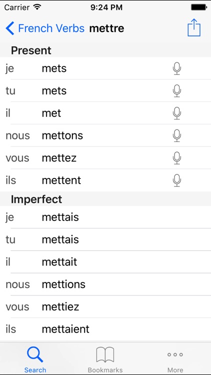 French Verb Conjugation Reference